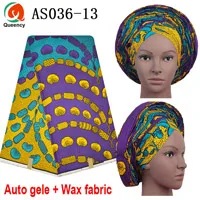 Colored-9 AS036 DHL-Queency замораживание Анкара готов к износу Авто геле матч 6 ярдов хлопок воск ткань - Цвет: Colored-9