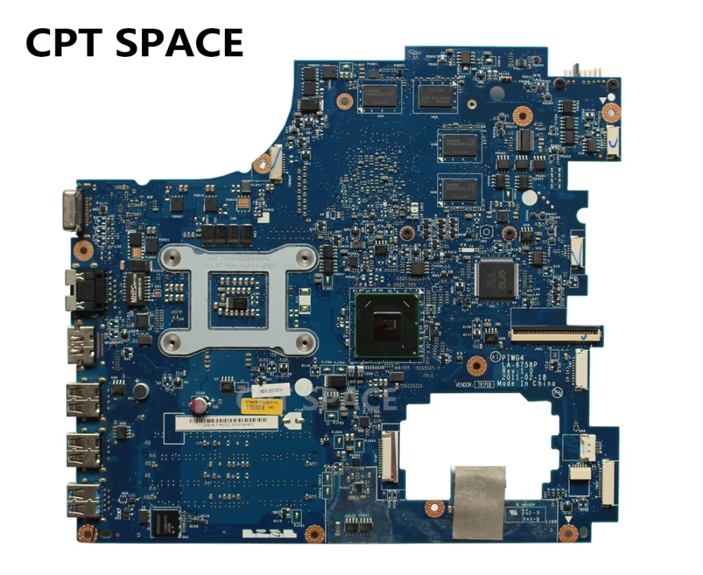 PIWG4 LA-6758P REV: 1,0 для lenovo IdeaPad Y770 G770 Материнская плата ноутбука HM65 PIWG4 LA-6758P REV: 1,0 DDR3 PGA989 материнская плата