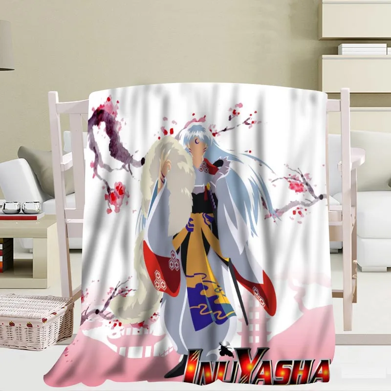 Пользовательские Inuyasha узоры одеяло мягкое украшение спальня 56x80 дюймов 50X60inch
