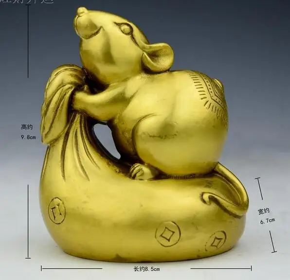 Крыса фэн-шуй из чистой меди | Дом и сад