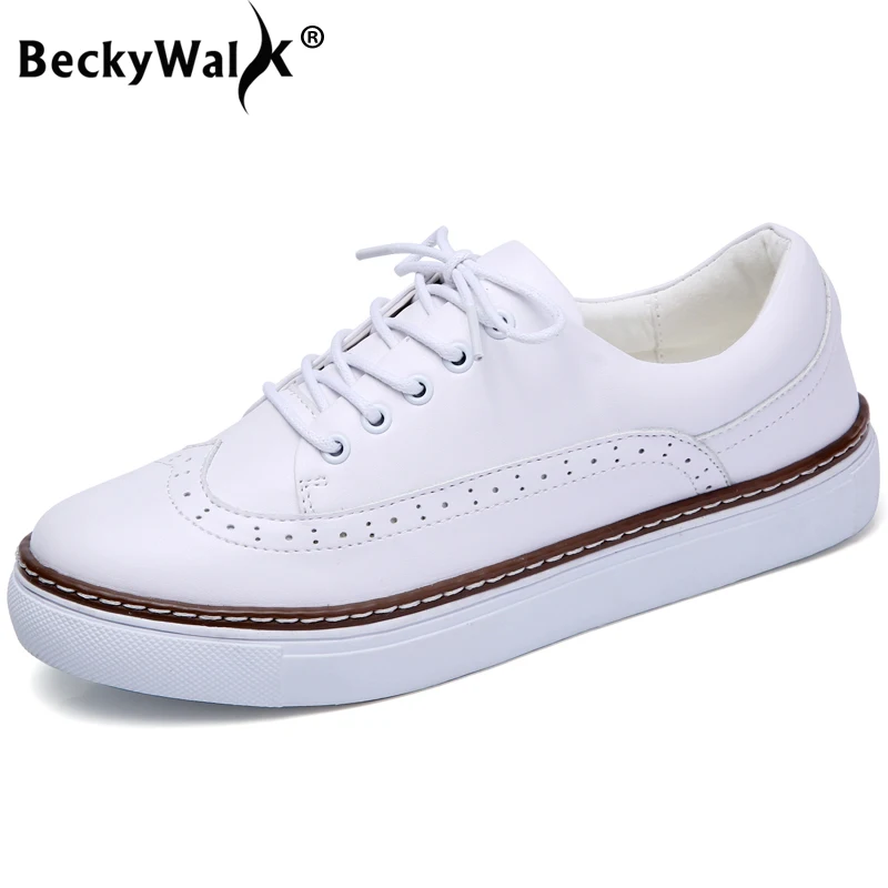 Кроссовки BeckyWalk женские повседневная обувь на плоской подошве школьные шнуровке