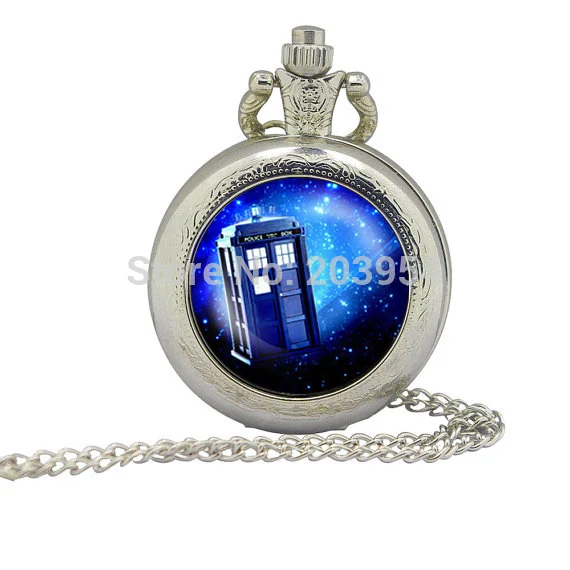 Стальные карманные часы Doctor Who Tardis 12 шт./лот мужское кварцевое ожерелье в стиле
