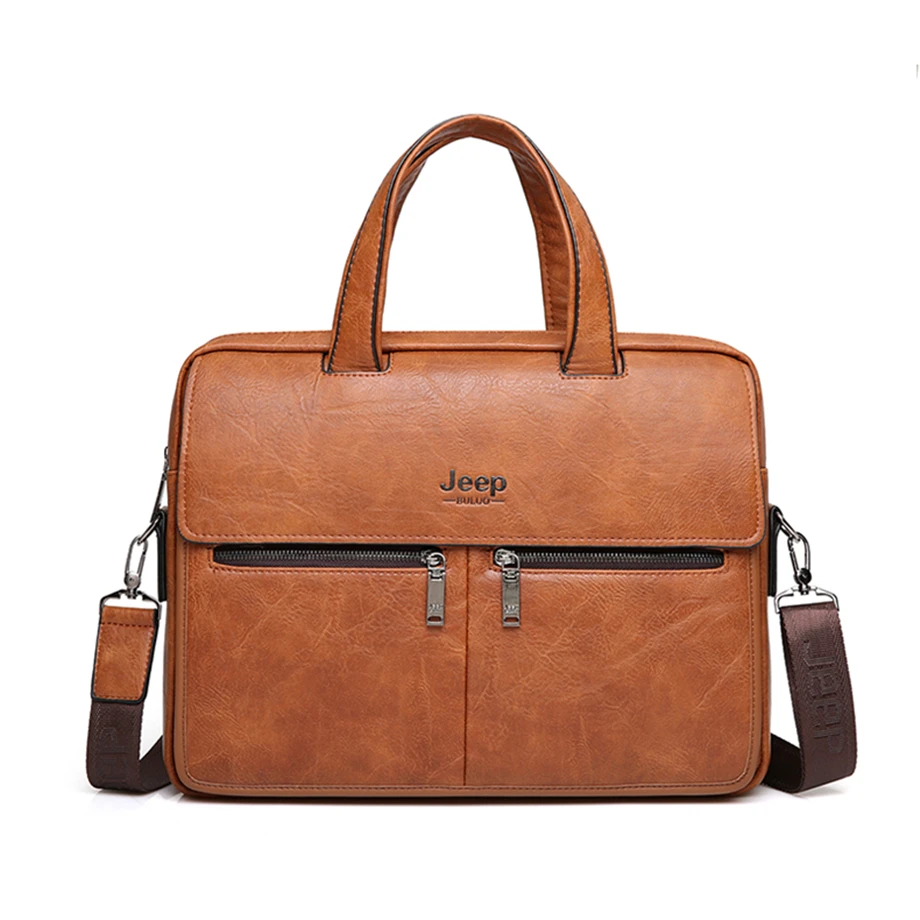 JEEP BULUO, известный бренд, мужские сумки, деловой портфель, сумка, коровья кожа, спилок, высокое качество, дорожные сумки для 1" ноутбука, А4, мужская сумка