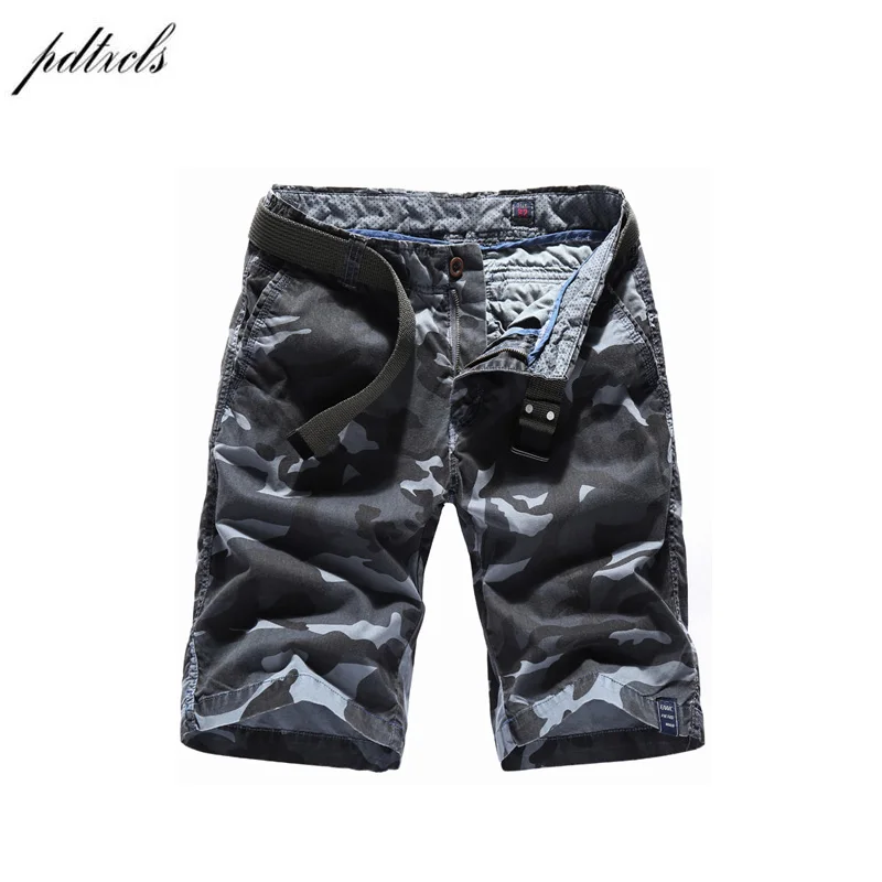 Бренд PDTXCLS 2018 Летние Новые камуфляжные шорты Карго мужские повседневные пляжные
