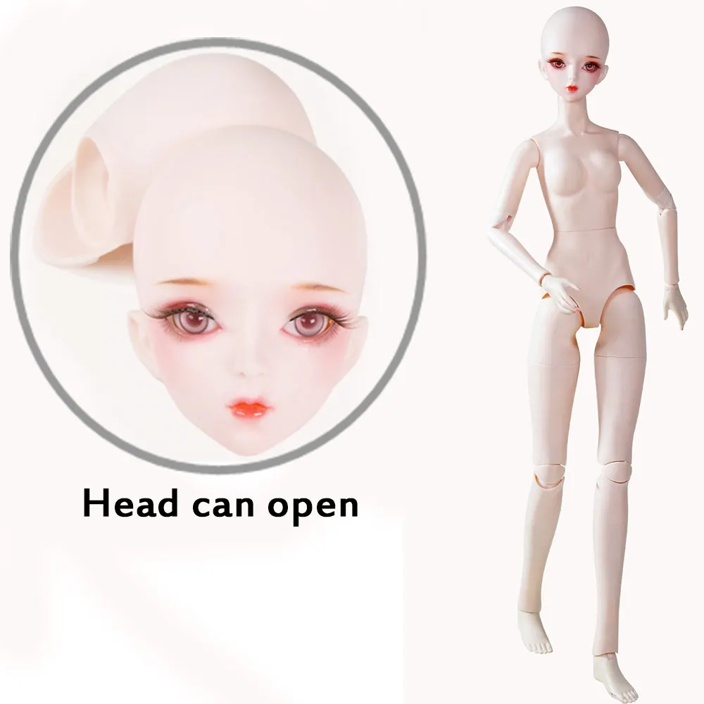 with makeup B 1/3 BJD кукла Обнаженная макияж, глаза, AI YoSD MSD SD набор игрушка подарок DC лати - Цвет: with makeup B
