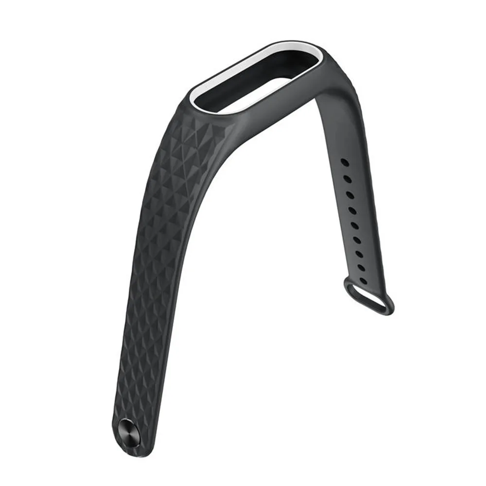 Ремешок резиновый для Xiaomi Mi Band 2 спортивный силиконовый регулируемый браслет