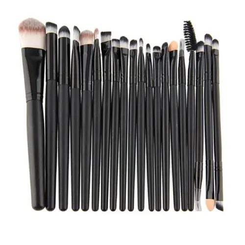 20 шт./компл. тени для век основа подводка глаз кисть бровей и губ набор кистей