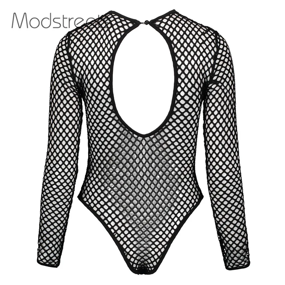 Modstreets женские боди комбинезоны сексуальный комбинезон черный Круглый ворот