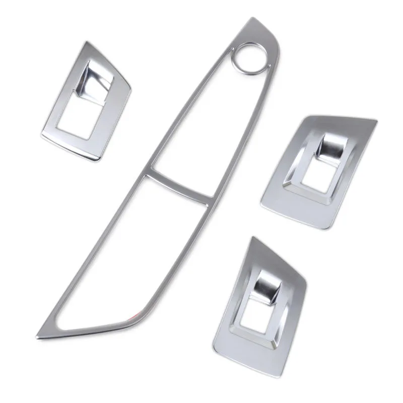 4 шт. серебристый хромированный дверной оконный переключатель панель отделка для