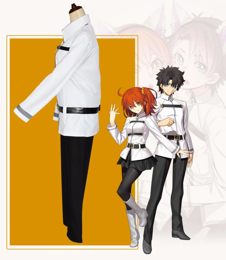 Горячая игра Fate Grand Order Косплей Gudako Grand Master Fujimaru Ritsuka Косплей Костюм Школьная форма плащ костюмы на Хэллоуин