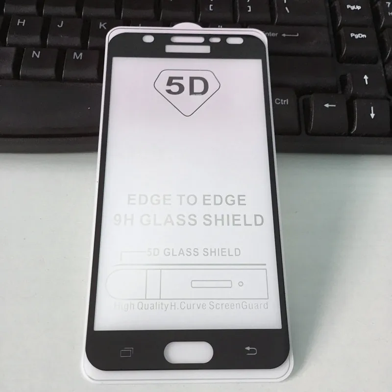 Для стекла Samsung Galaxy J7 Prime защита экрана 5D полное клеевое Покрытие Закаленное
