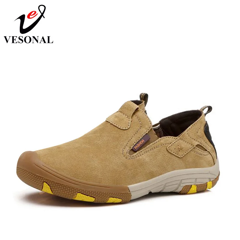 VESONAL 2018 Genuine Leather Moccasins Male Shoes For Men Loafers Adult Slip On Driving Walking Soft Spring Casual Footwear 9033 | Обувь