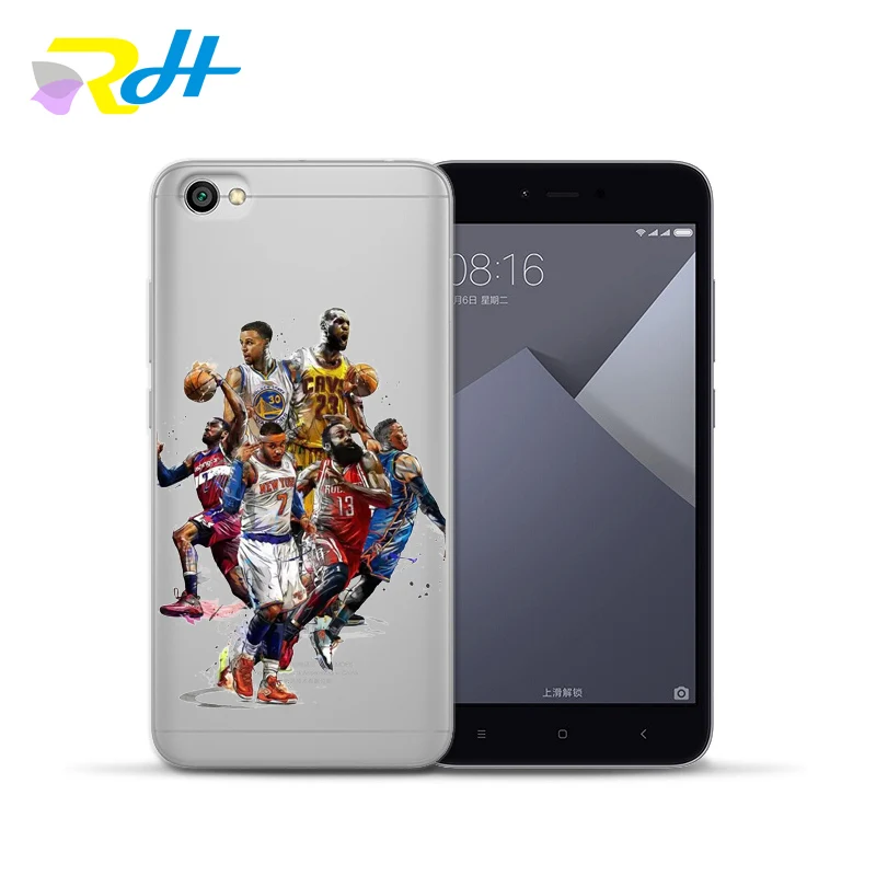 12 Для xiaomi Coque футляр ТПУ основа NBA Старр Джордан Джеймс Кобе чехол для xiaomi Redmi 4X 4A Pro Примечание 4X 5A mi 5X6 Plus - Цвет: 12