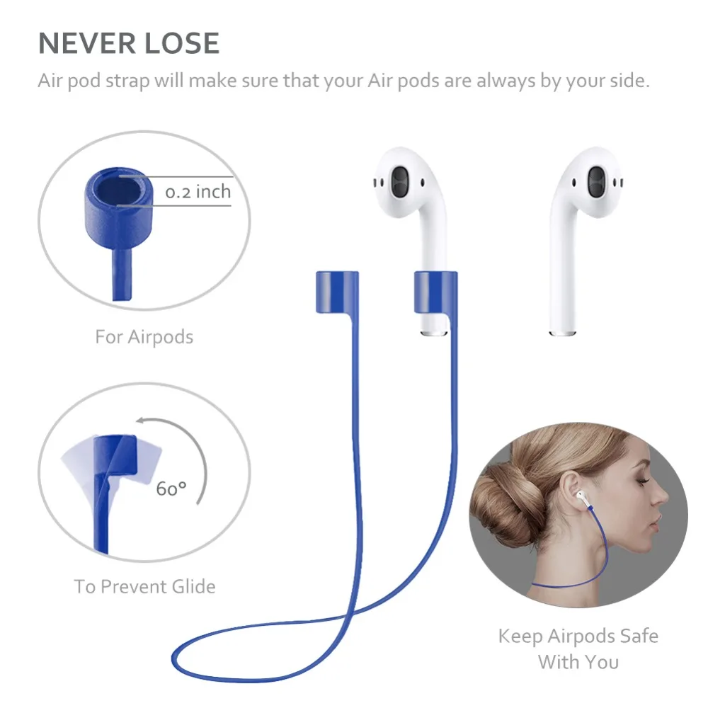 7 или 5 в 1 Airpods аксессуар Наборы легкий AirPod чехол силиконовый с Ремешок для