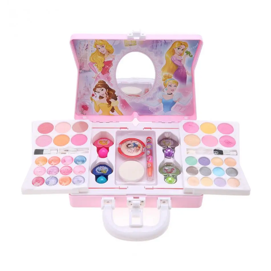 Disney Princess Cosmetics Play Набор для девочек детский набор для макияжа нетоксичный набор из помад с мини-футляром косметические игрушки