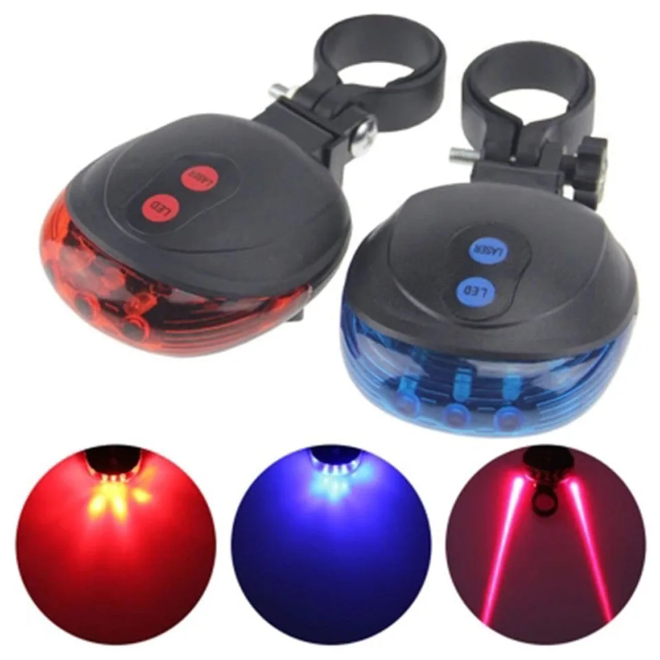

High Quality bicycle laser lights LED Flashing Lamp Tail Light Rear Cycling Bicycle Bike Safety Warning Led light modes