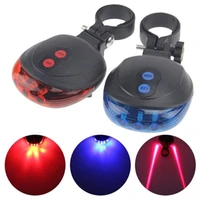high quality bicycle laser lights led flashing lamp tail light rear cycling bicycle bike safety warning led light modes