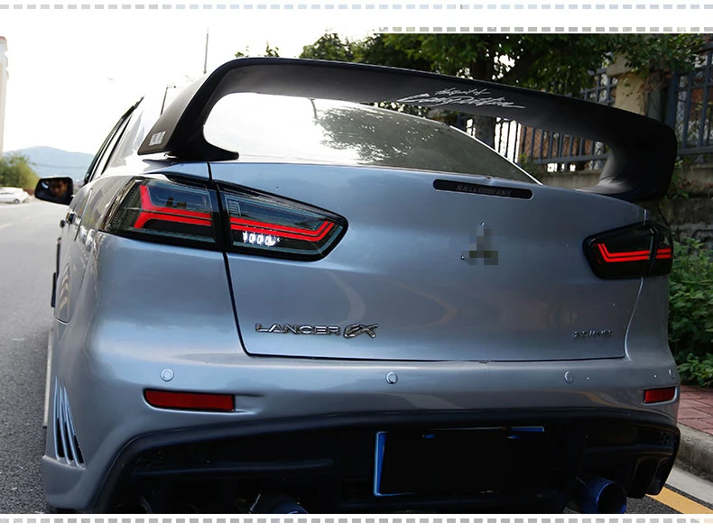 Автомобильный Стильный чехол для Mitsubishi Lancer 2009- задние фонари задний фонарь светодиодный задний фонарь DRL+ сигнал поворота+ тормоз+ задний фонарь