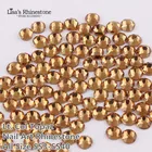 Стеклянные стразы для дизайна ногтей Colorado Topaz, с плоской задней поверхностью, без горячей фиксации, для самостоятельного изготовления ногтей, SS3-SS34