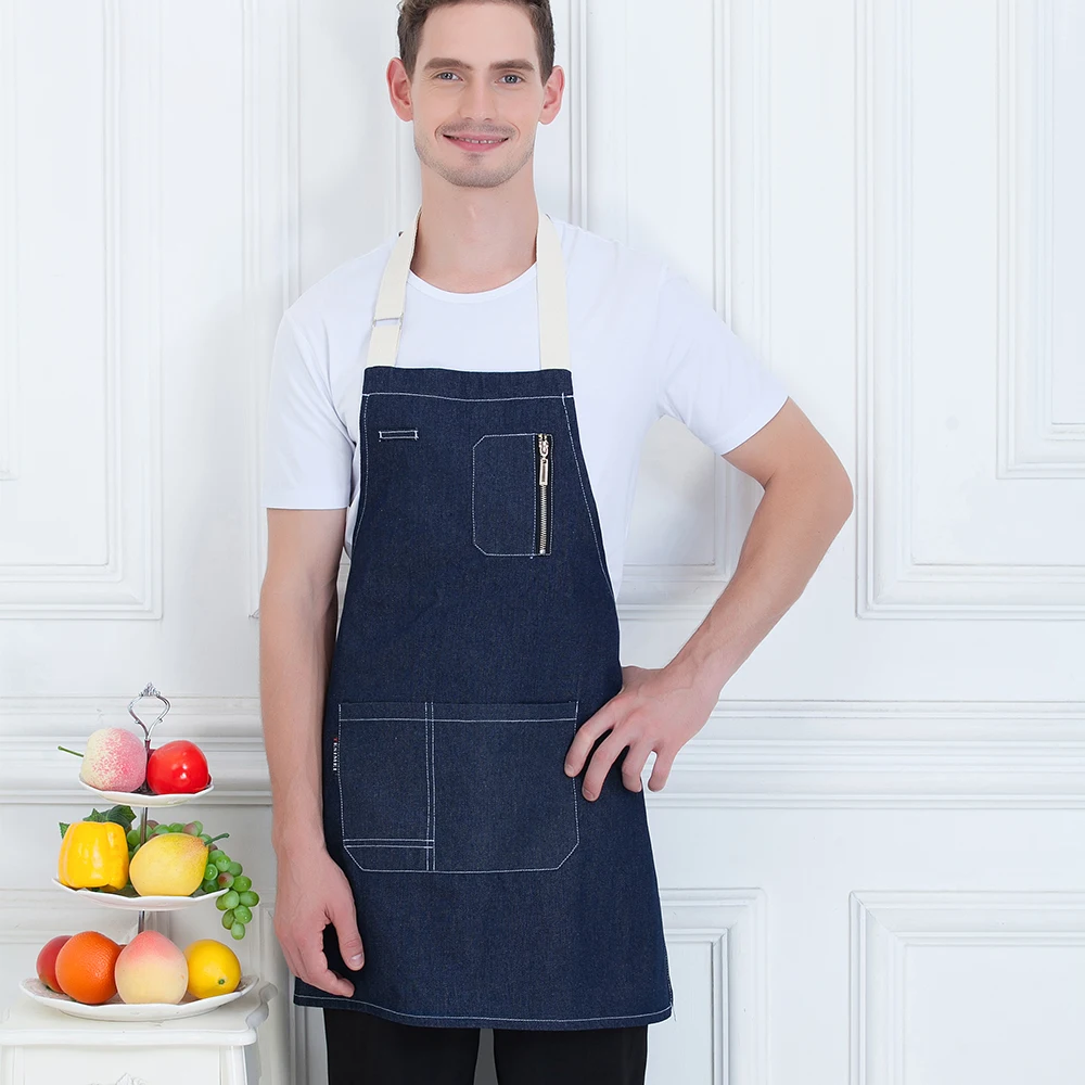 Новинка высококачественный джинсовый фартук для женщин качественные оптовые