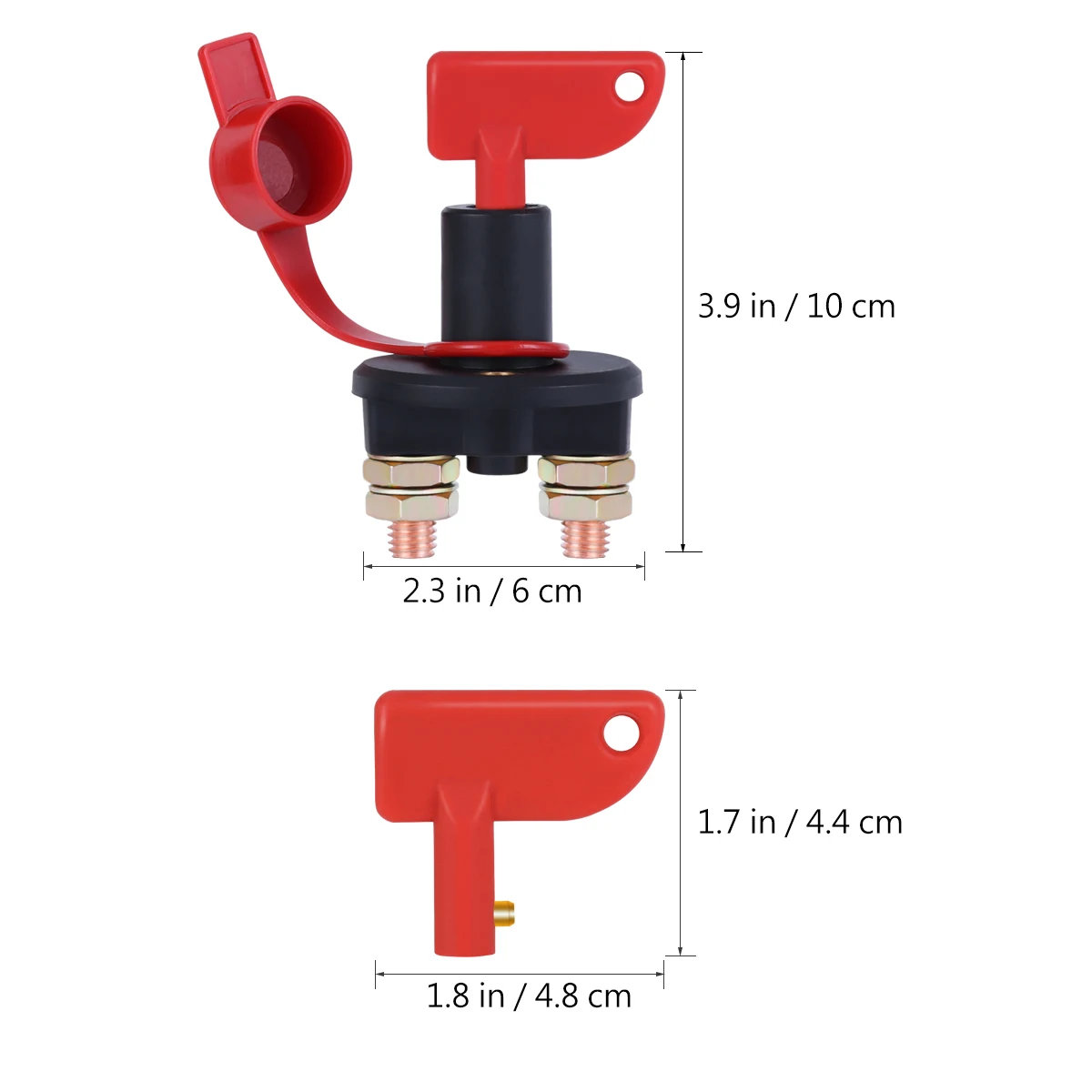 2pcs Truck Boat Car Battery Disconnect Switch Power Isolator Cut Off Kill + 2 Removable Keys For Marine ATV | Автомобили и