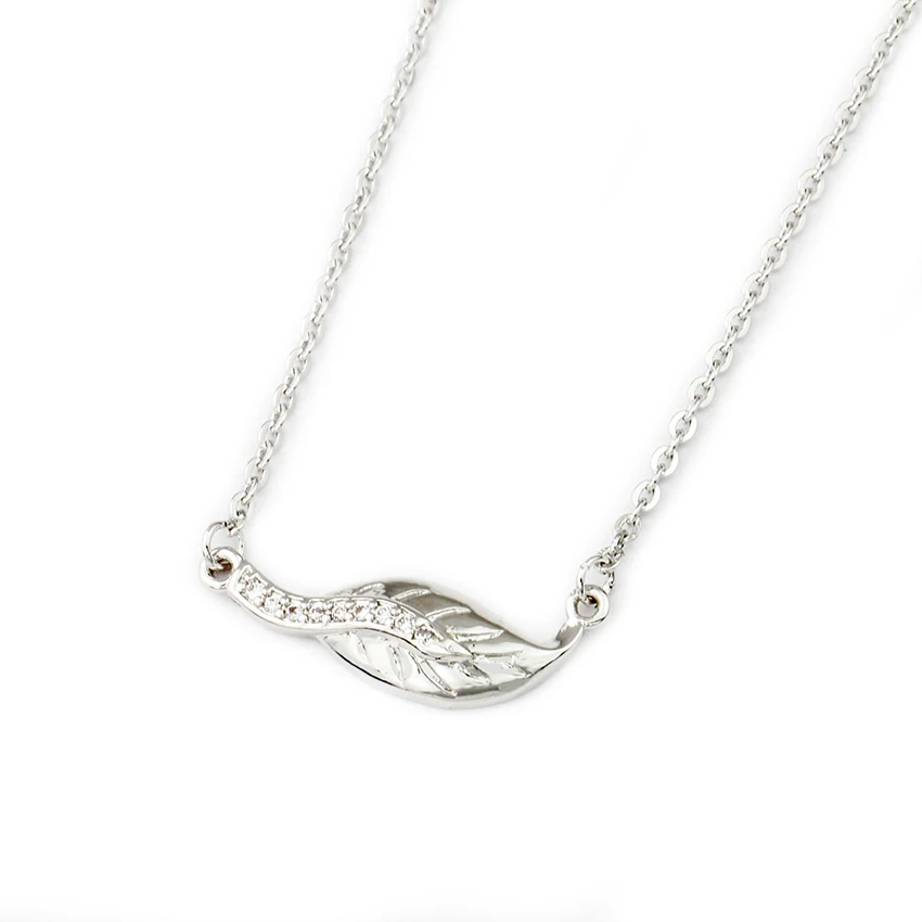 DIANSHANGKAITUOZHE Crystal Choker Gold Filled Gargantilha 2017 Stainless Steel Chain CZ Leaf Statement Maxi Necklace for Women | Украшения