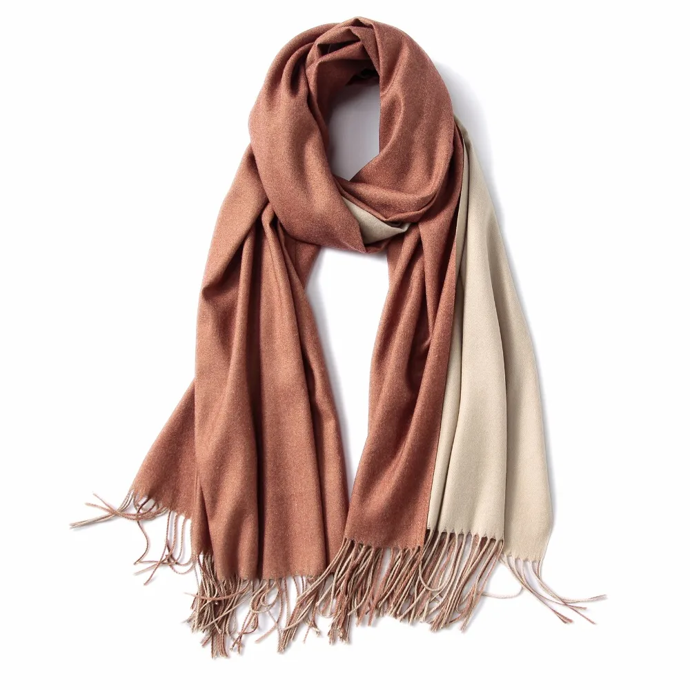 Autumn and winter New Scarf Female European American Style Double Faced Pure Color for Cashmere Gift Wild Shawl | Аксессуары для