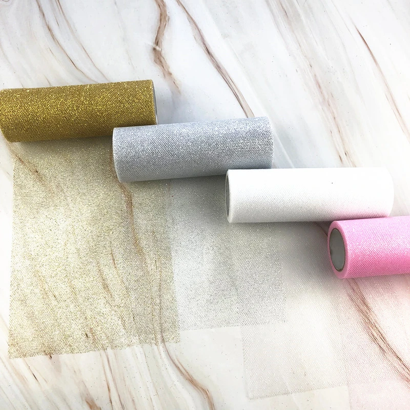 

Sequin Tulle Roll 15cm*9.1m Tulle Roll Spool Tutu Skirt Baby Shower Wedding Decoration Organza Laser DIY Birthday Party Supplies