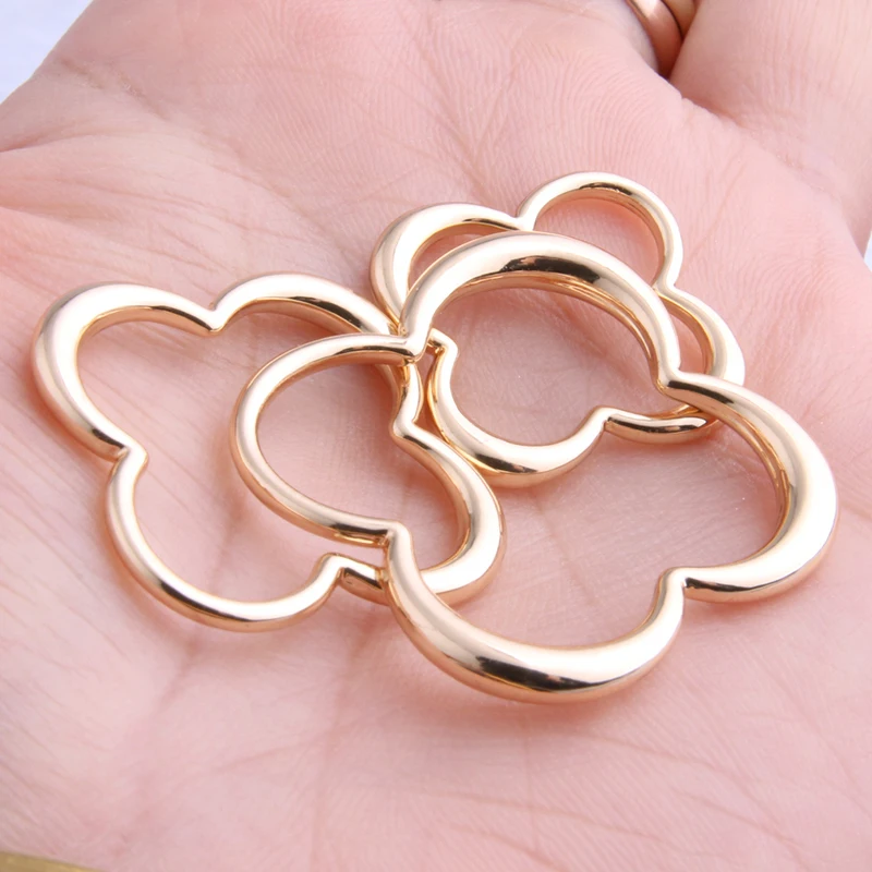 Большие серьги подвески NeeFu WoFu в форме клевера висячие из цинкового сплава