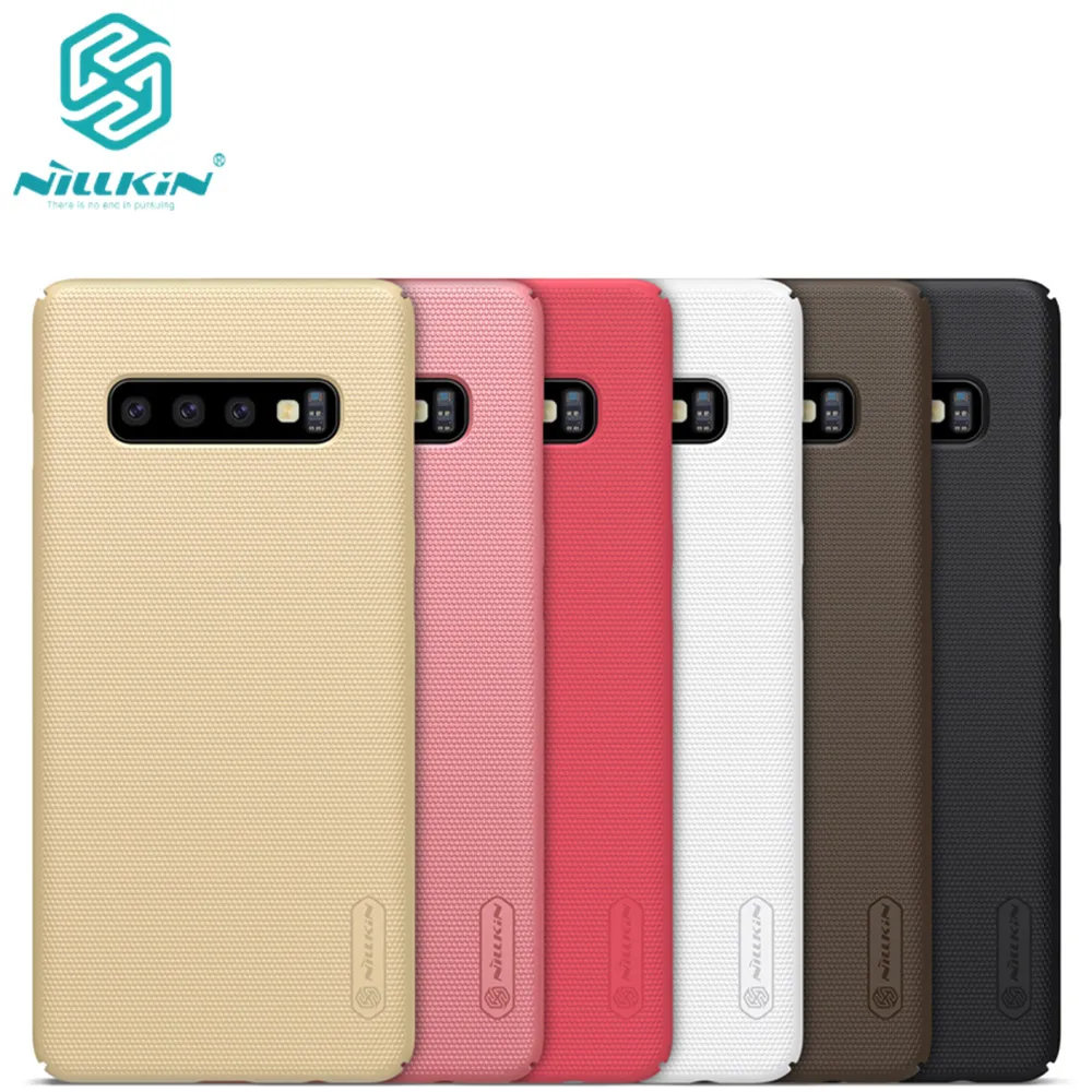 10 шт./лот NILLKIN Супер Матовый щит Матовый ПК Жесткий Чехол для samsung Galaxy S10 чехол