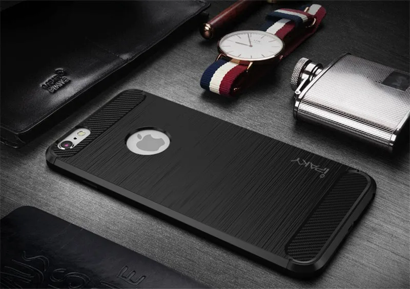Оригинальный ipaky для iphone 7 Чехол plus Роскошный Матовый Силиконовый ТПУ Гибридный