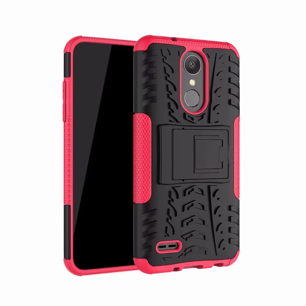 Противоударный rugegd PC + TPU heavy duty задняя крышка для LG aristo2 чехол armor kickstand телефона |
