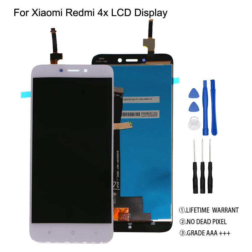 Для xiaomi redmi 4x ЖК-дисплей кодирующий преобразователь сенсорного экрана в сборе
