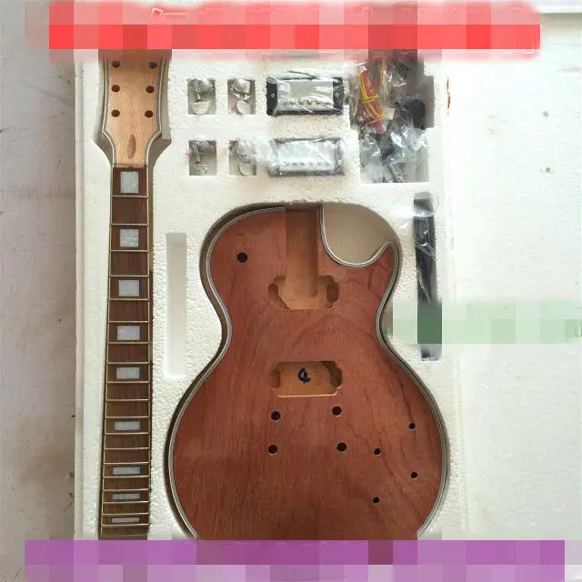 DIY электрогитара набор уникальное тело палисандр гриф для LP|Детали и аксессуары