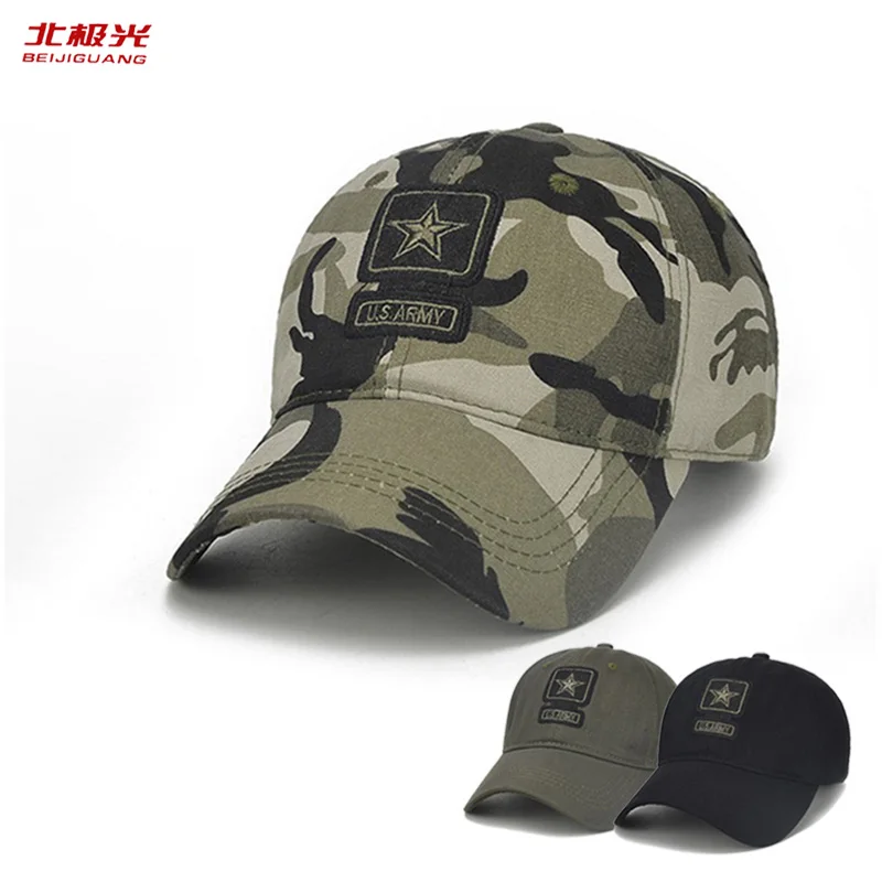 На лето и весну Бейсбол Кепки камуфляж Snapback Звезда вышивка Шапки Тактический s