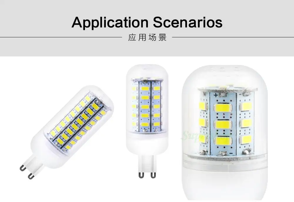 Дешевые Bombilla светодиодный лампочка g9 SMD5730 G9 AC 110V 220V 7 Вт, 9 Вт, 12 Вт, 15 Вт, 20 Вт, 25 Вт светодиодный кукурузы лампочки с ампулой яркий 24 72 светодиодный s холодный теплый белый