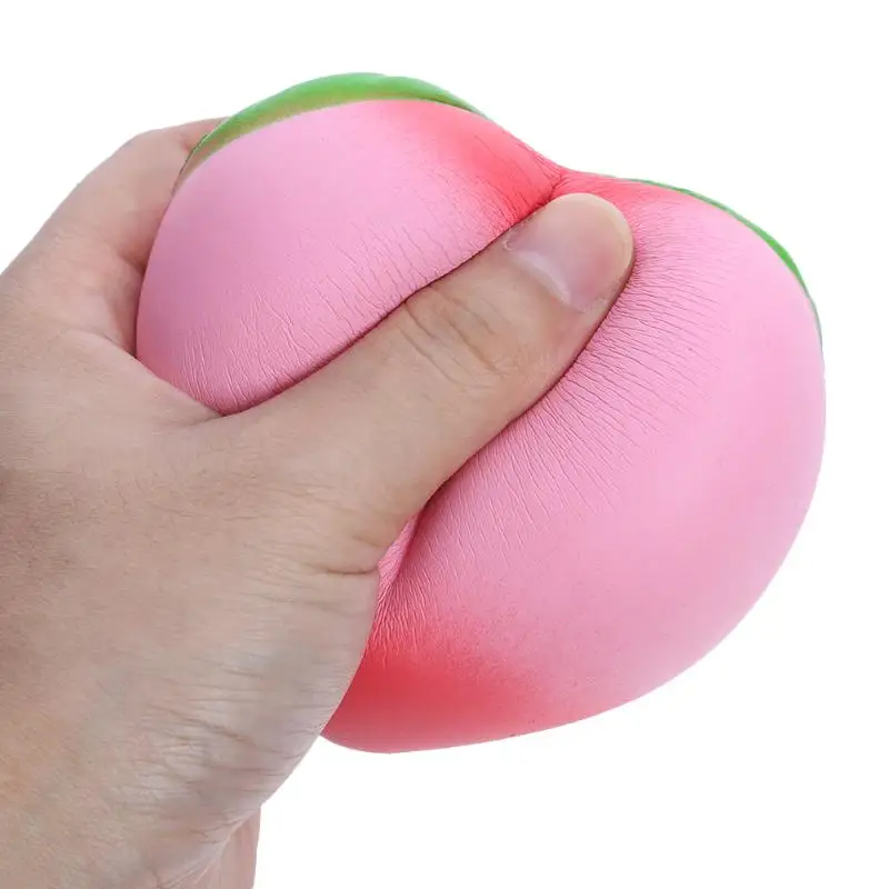 1 шт. 10 см Jumbo медленно растущий персик мягкие игрушки Kawaii фрукты сквиши крем ароматизированные игрушки для детей и взрослых# YL