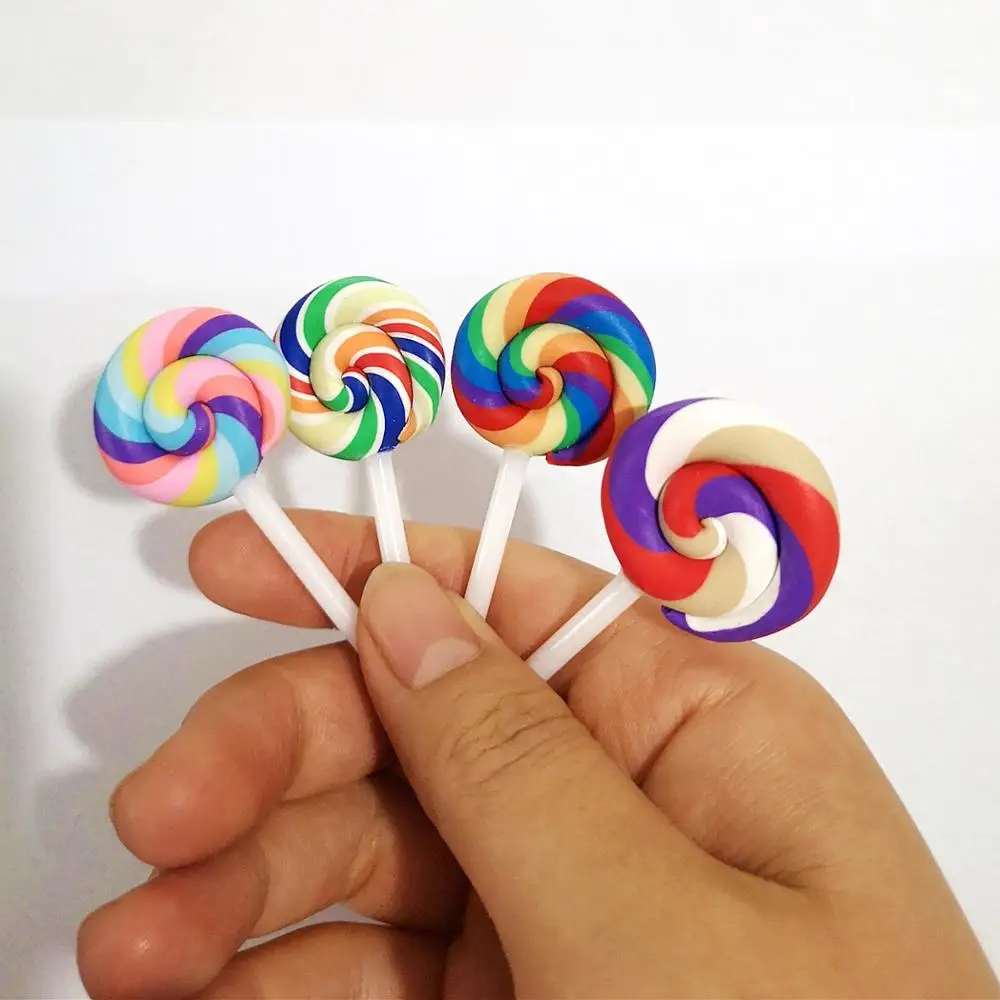 8 шт. декоративные кабошоны в виде леденцов|Пластилины и пасты| |