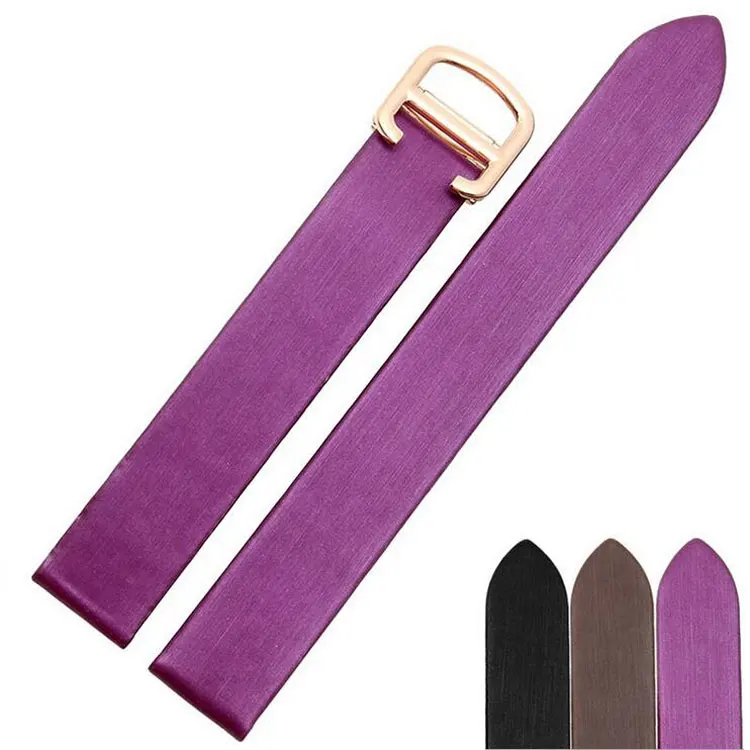 14 мм женщины высокое качество черный/коричневый/фиолетовый шелк узор ремешок