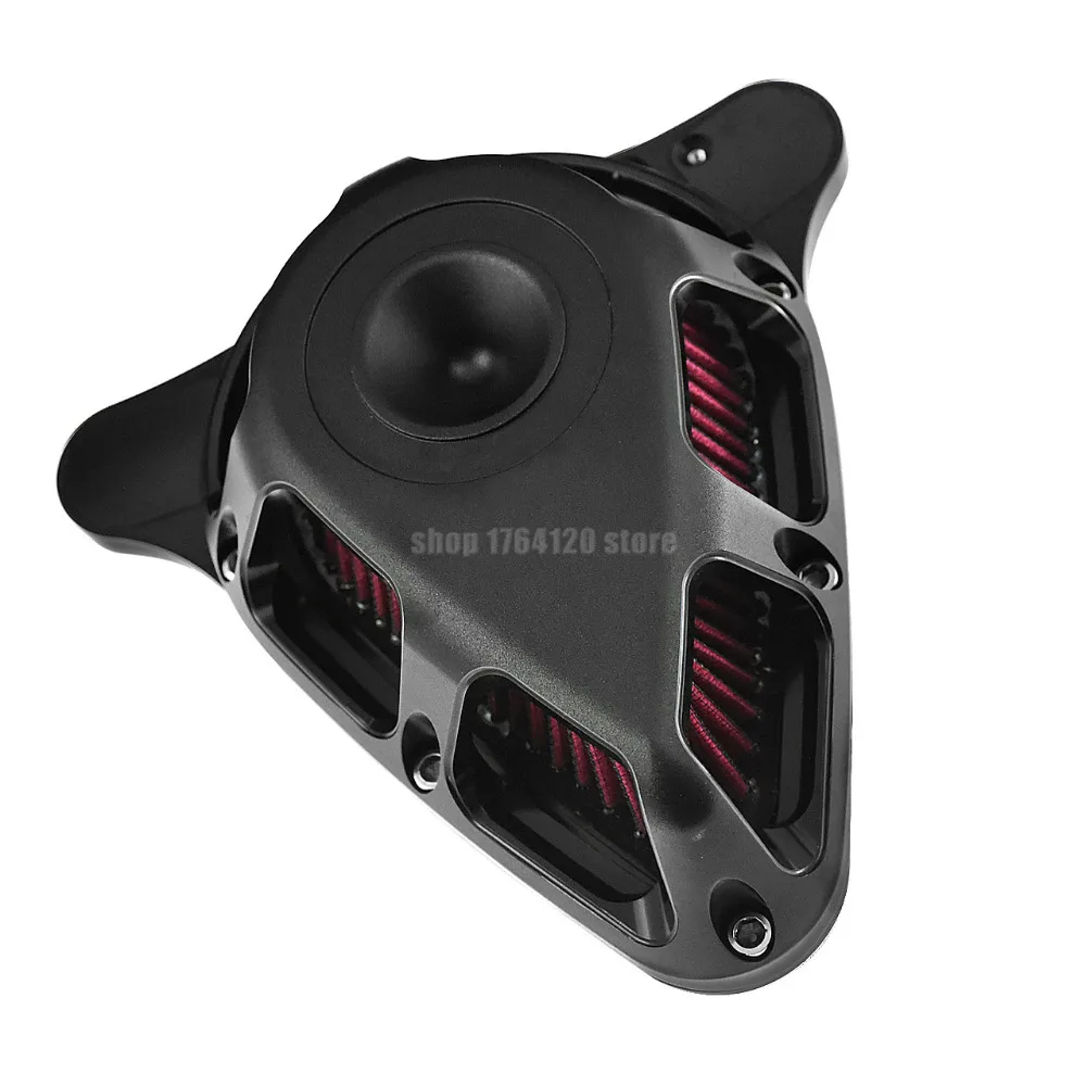Motorcycle Air Filter Systems Matte Black Aluminum For Harley Touring Road King Electra Glide 2017-2018 Softail 2018 | Автомобили и
