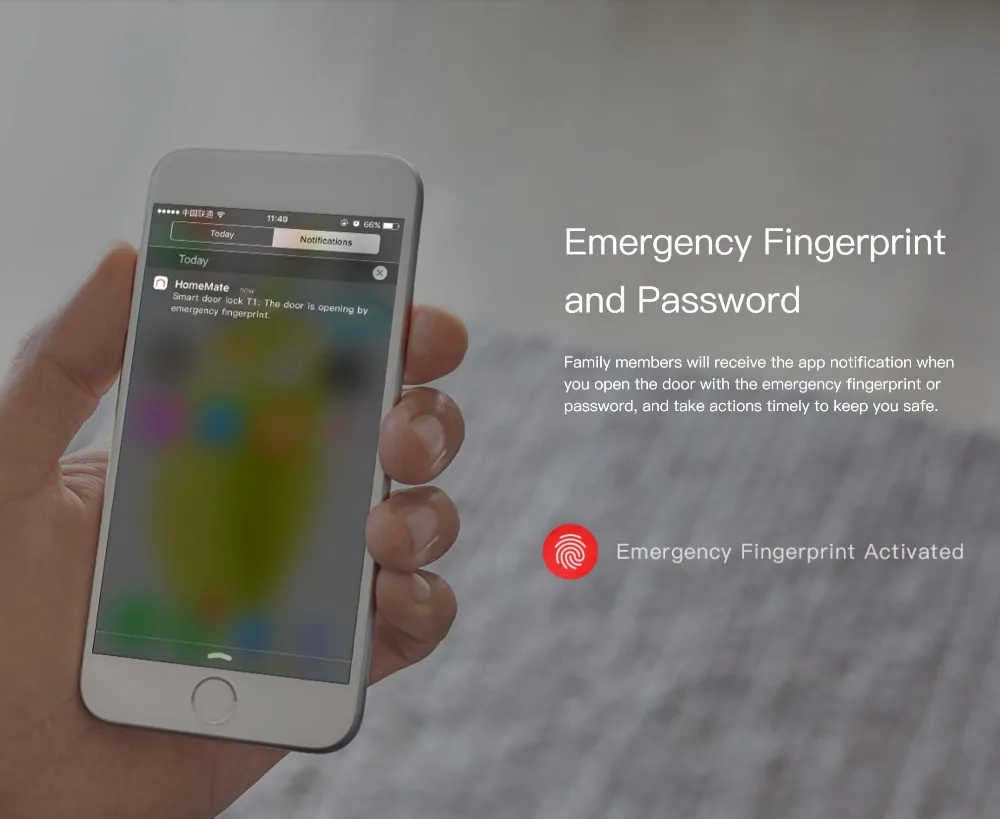 

2018 ORVIBO SMART DOOR LOCK T1 Remote control by HomeMate APP IOS and Android