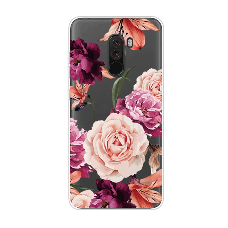 Чехол для Xiaomi mi 5x6x8 A1 A2 Lite F1 цветка TPU чехол телефона 5x 6x 8 Pocophone аксессуары |