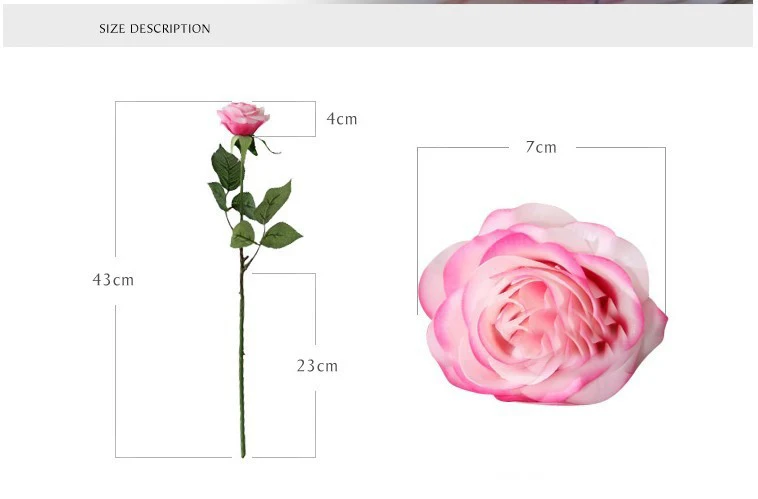 

20pieces/lot Artificial Flowers Silk Flowers Floral Latex Real Touch Rose Wedding Bouquet Home Party Design Flowers