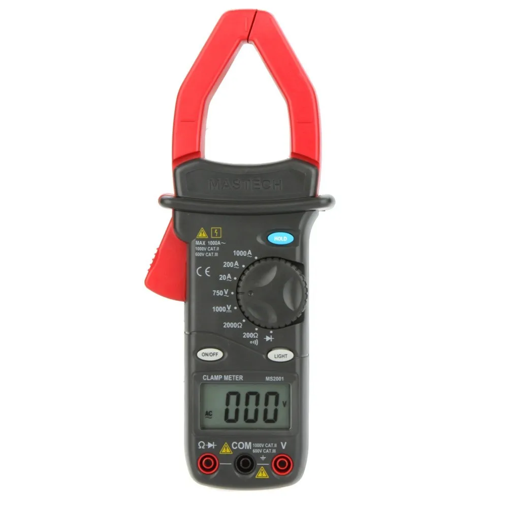 Цифровой измеритель переменного тока MASTECH MS2001 1000A Вольтметр
