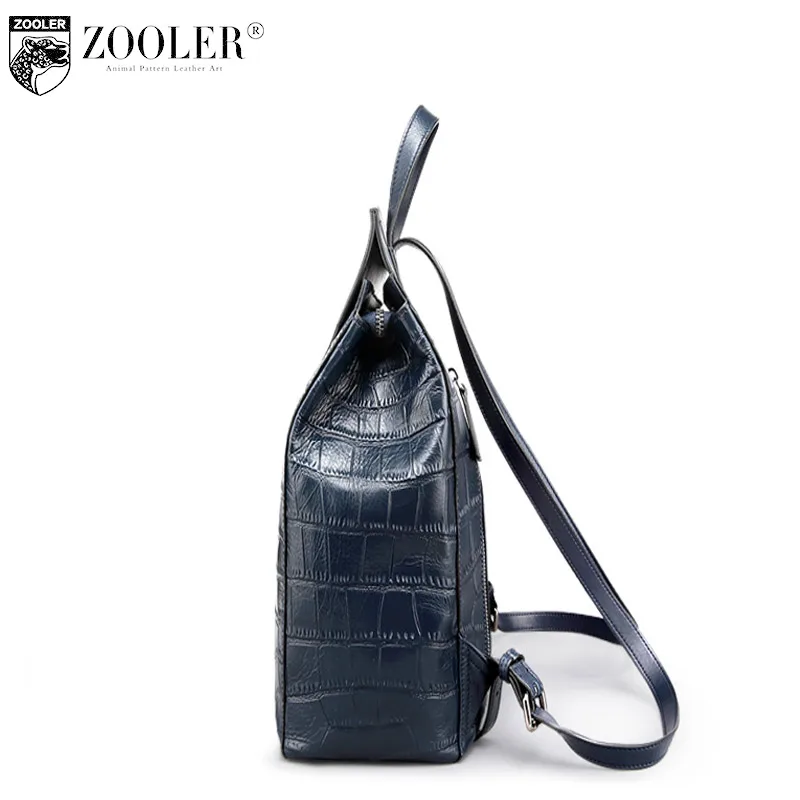 ZOOLER Новая Натуральная Кожа Рюкзак Для Женщин Аллигатор Pattern Баян Сирт Canta Пряжка