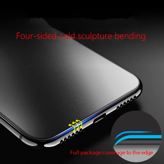 5D luxury Frosted Full Coverage Tempered Glass For iPhone XS MAX XR X Screen Protector Protective Film | Мобильные телефоны и