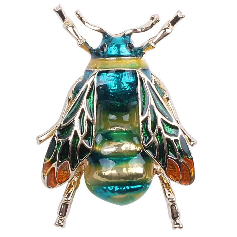 Модная брошь в виде пчелы кристалла значок для костюма праздничная бижутерия