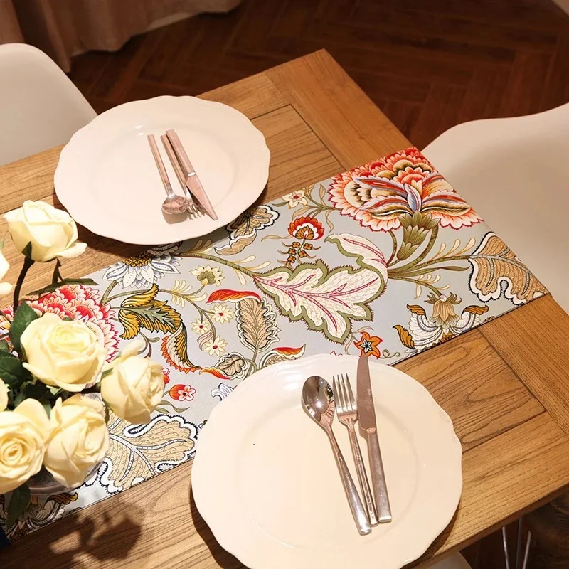 CFen A's Nordic Cotton&ampCanvas Retro Luxurious With Quality Bed Flag Table Runner Dining Place Mats Home Hotel Decoration | Дом и сад