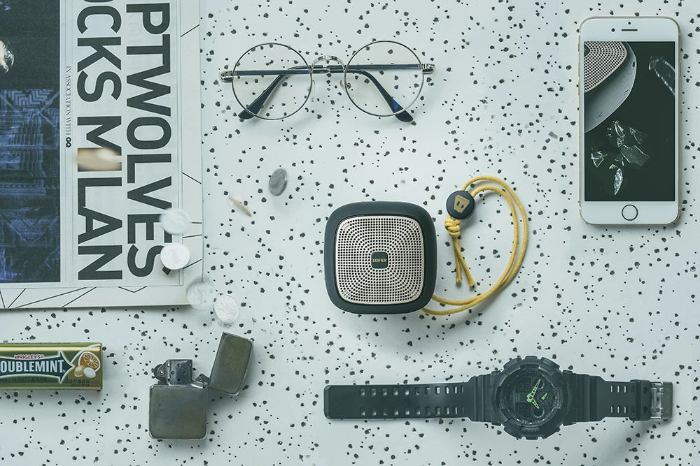 EDIFIER MP200 мини беспроводной Bluetooth динамик супер бас громкий динамик s с водонепроницаемой+ sd-картой с микрофоном Поддержка громкой связи