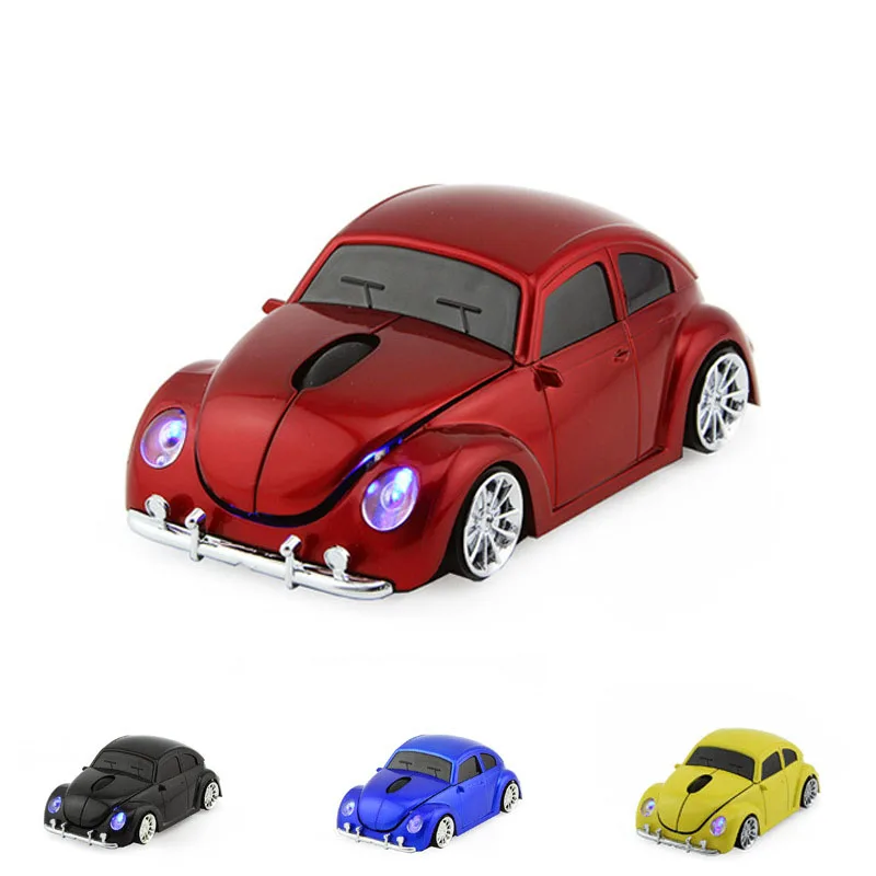 Креативная Автомобильная беспроводная компьютерная мышь Beetle для настольного